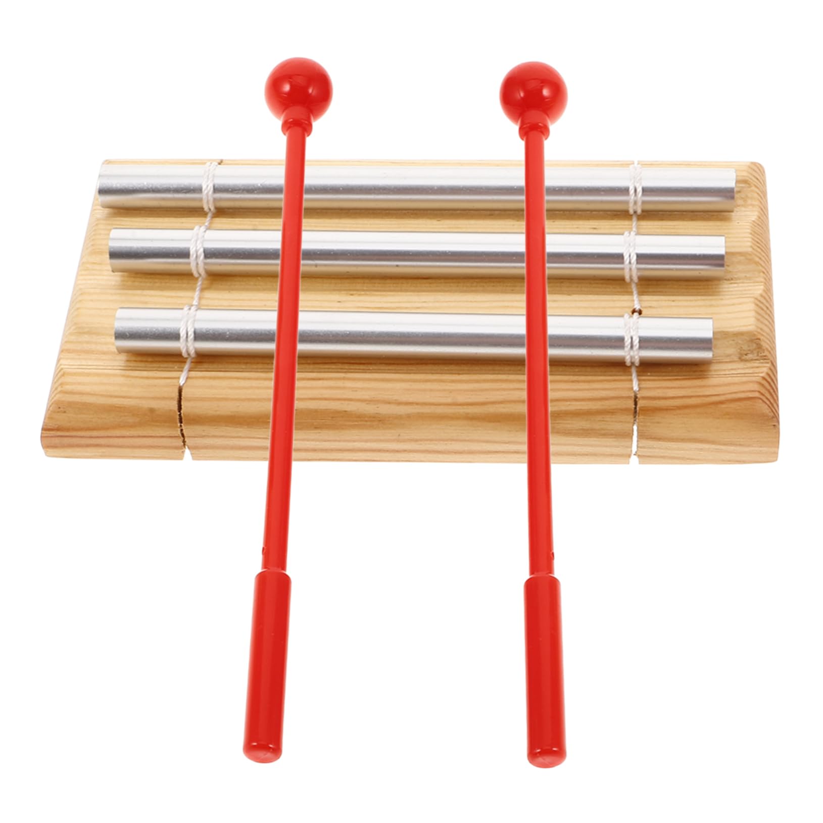 Totority Trio Hand Chime Bell Three Tone Chime Bells Wood Crafted for Boys and Girls and Yoga