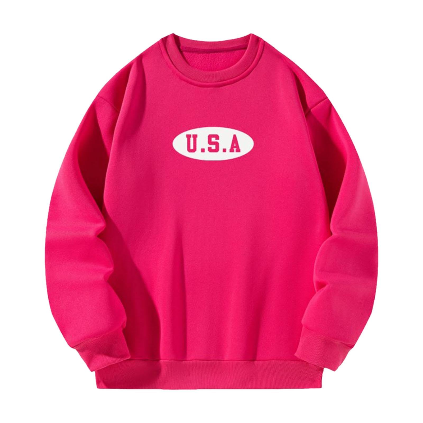 nivaa Fashion Sweatshirt Casual Crew Neck Printed Pullover for Hiking Beach Office S-picture-11