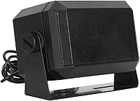 Vista 2 de Altavoz rectangular de comunicaciones externas para CB, jamón, radio GMRS y escáneres policiales con soporte giratorio, 2-3/4" x 4-1/2