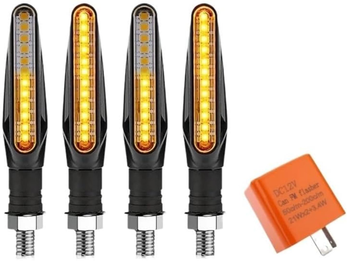 Generic Mini uniwersalne wskaźniki Dla Suzuki GSX-R 600 2004-2005 Motocykl 12 diod LED Kierunkowskazy Bursztynowe Lampa kierunkowskazów z przepływającą wodą