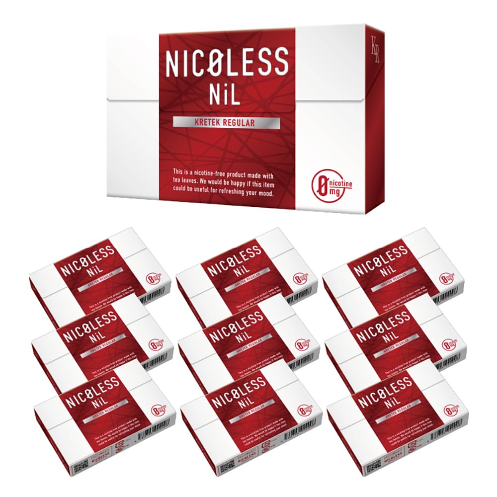 NICOLESS NiL 禁煙 電子タバコ 禁煙グッズ イルマ対応 ニコチン0 ニコレス ニコレスニル メンソール 禁煙パイポ 加熱式タバコ タールニコチン0 ニコチンゼロ ノンニコチン クレテックレギュラー 1カートン