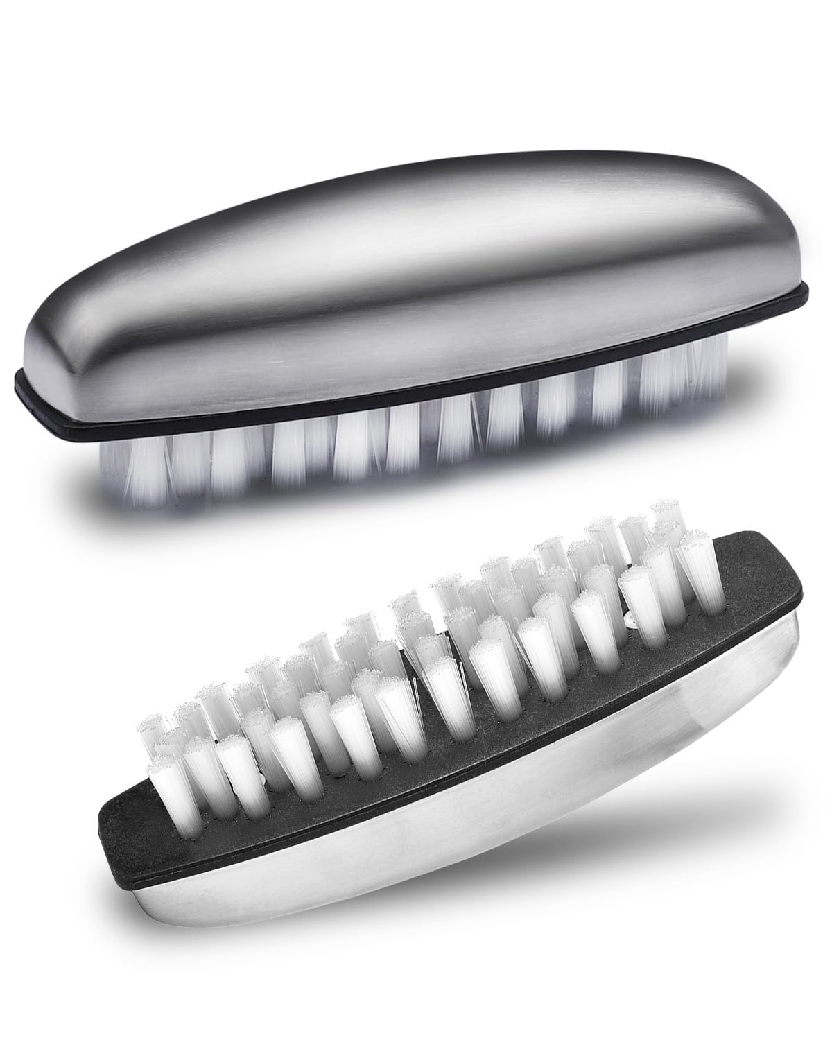UCEC 2X Nagelbürste Edelstahl, Handbürste, Handwaschbürste, Handbürste Nagelbürste, Entfernt Gerüche, 2 in 1 Multifunktions Fingernagelbürste, für Heimwerker, Handwäsche, im Bad, Küche zur Reinigung