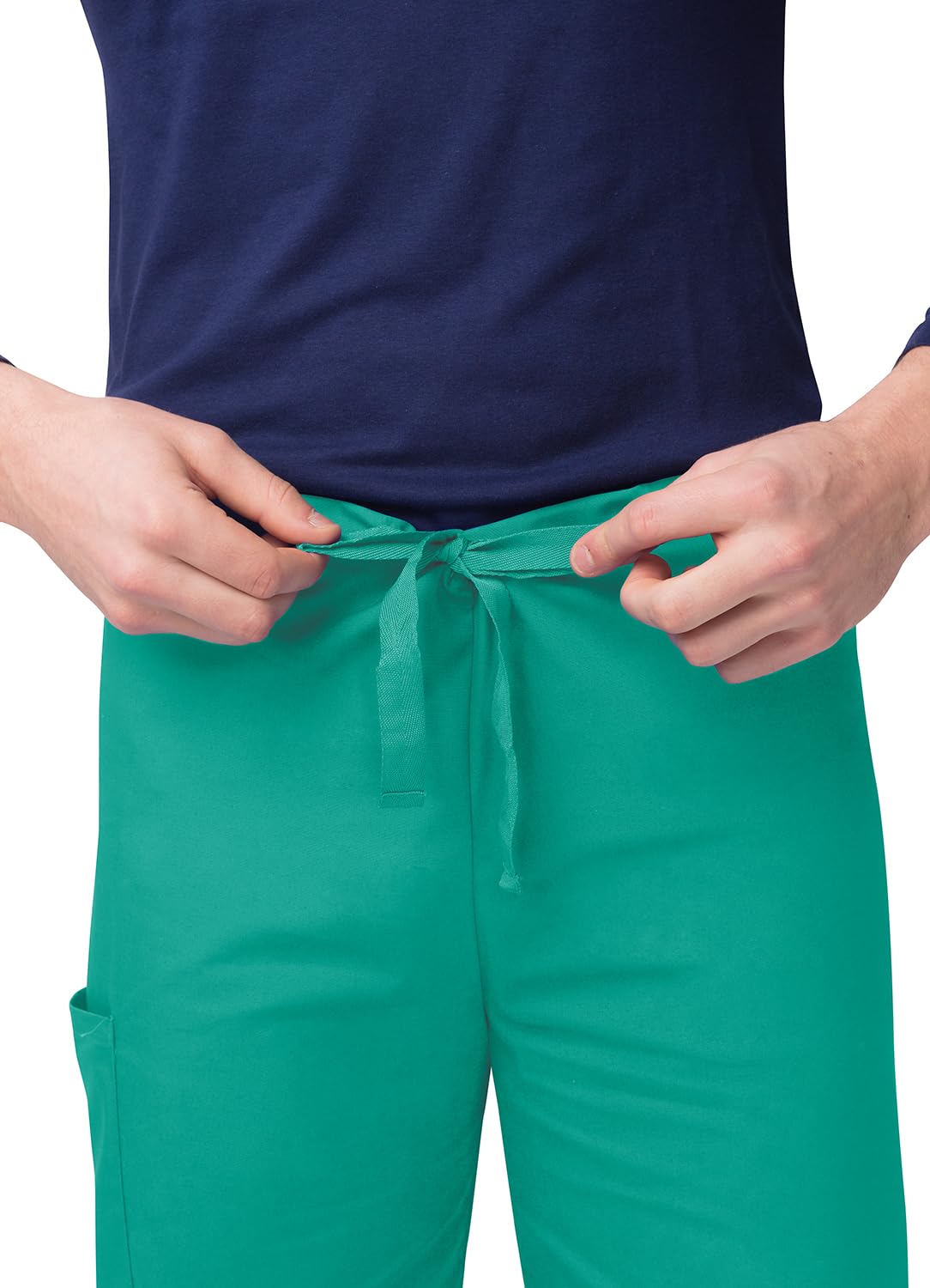 Adar Uniformes médicos Unisex - Pantalón médico con Cordones y Pierna Ajustada