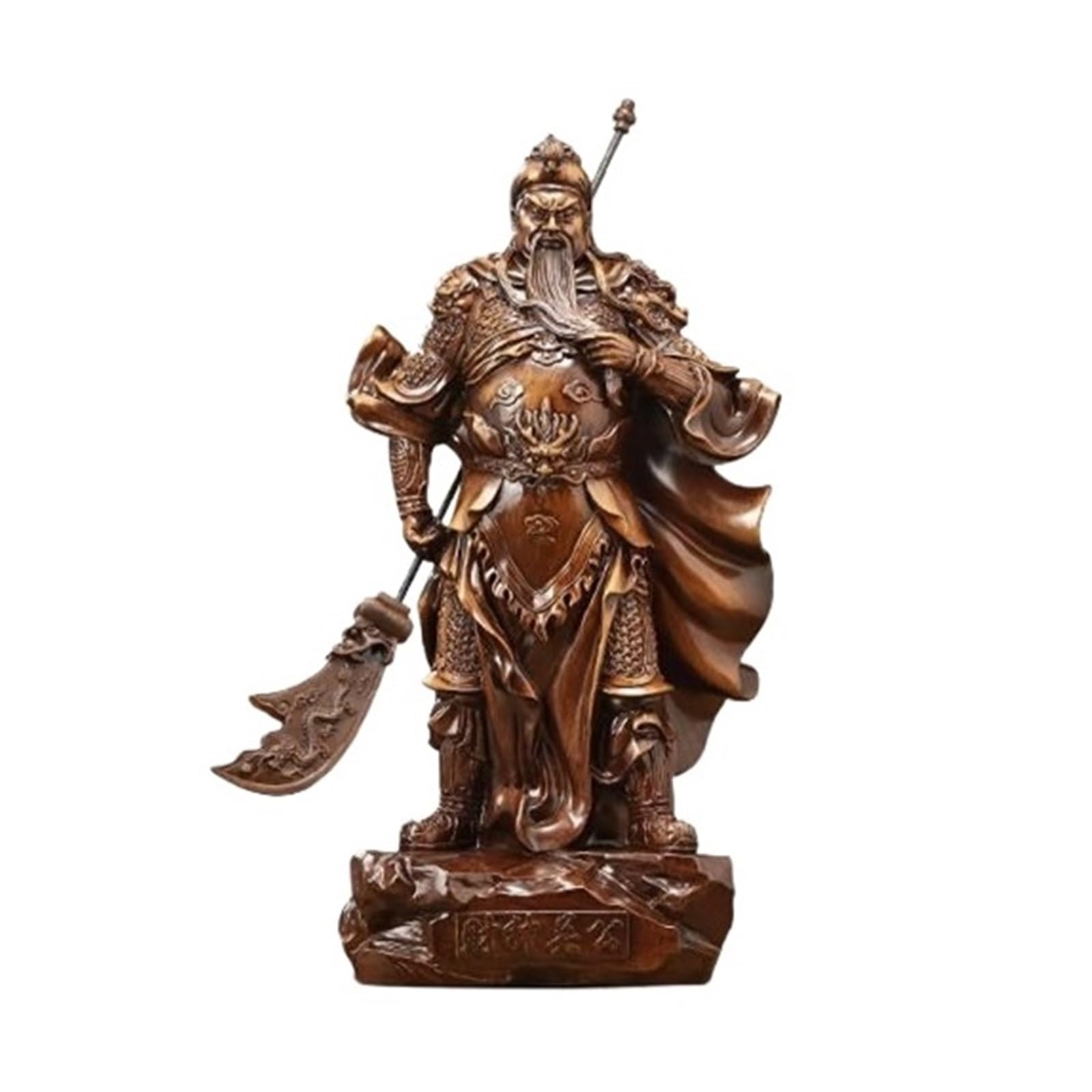 Aottsd Large Feng Shui Guan Gong Statue, Office Desktop Decor (Large)