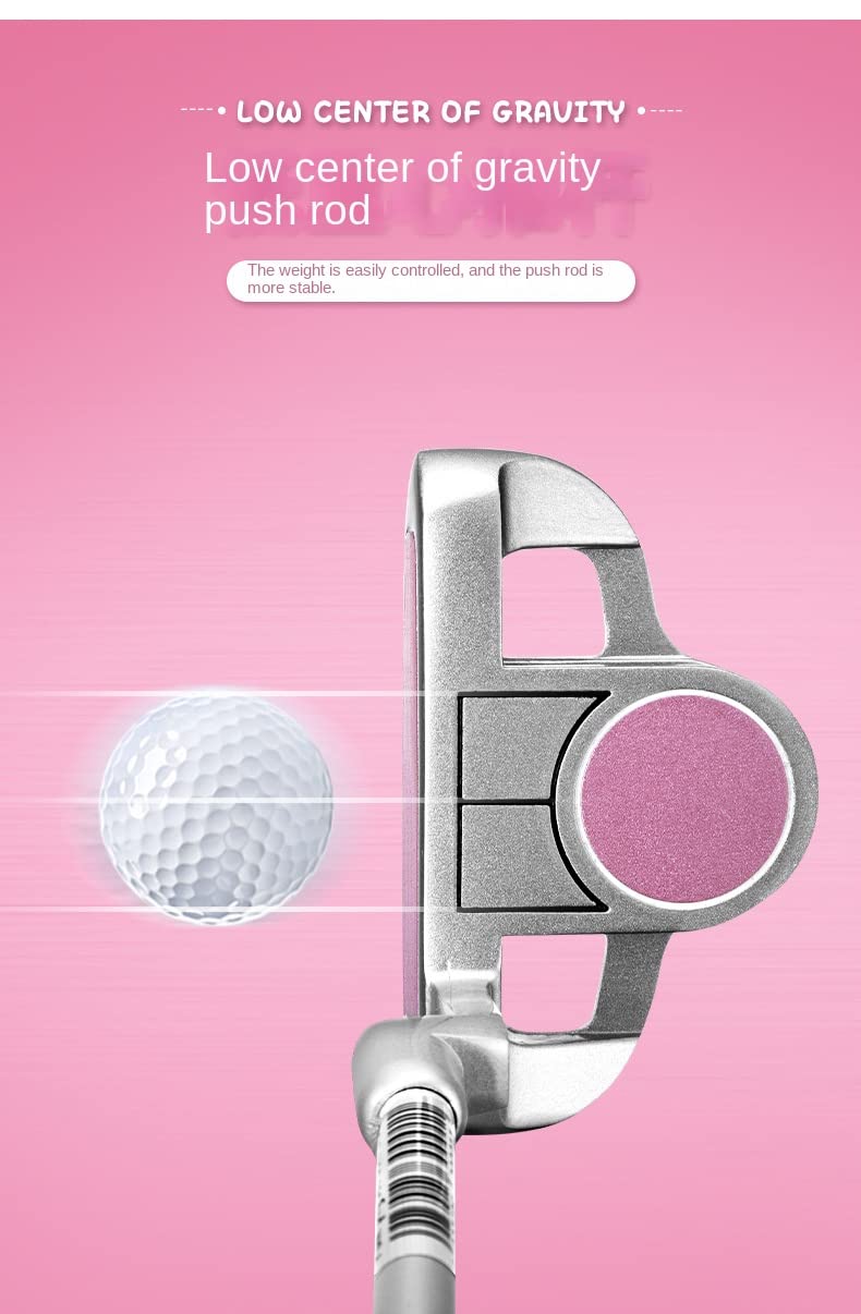 Pratiquez comme un pro avec le putter de golf ultime pour enfants âgés de 3 à 12 ans – Canne à pousser de golf pour garçons et filles