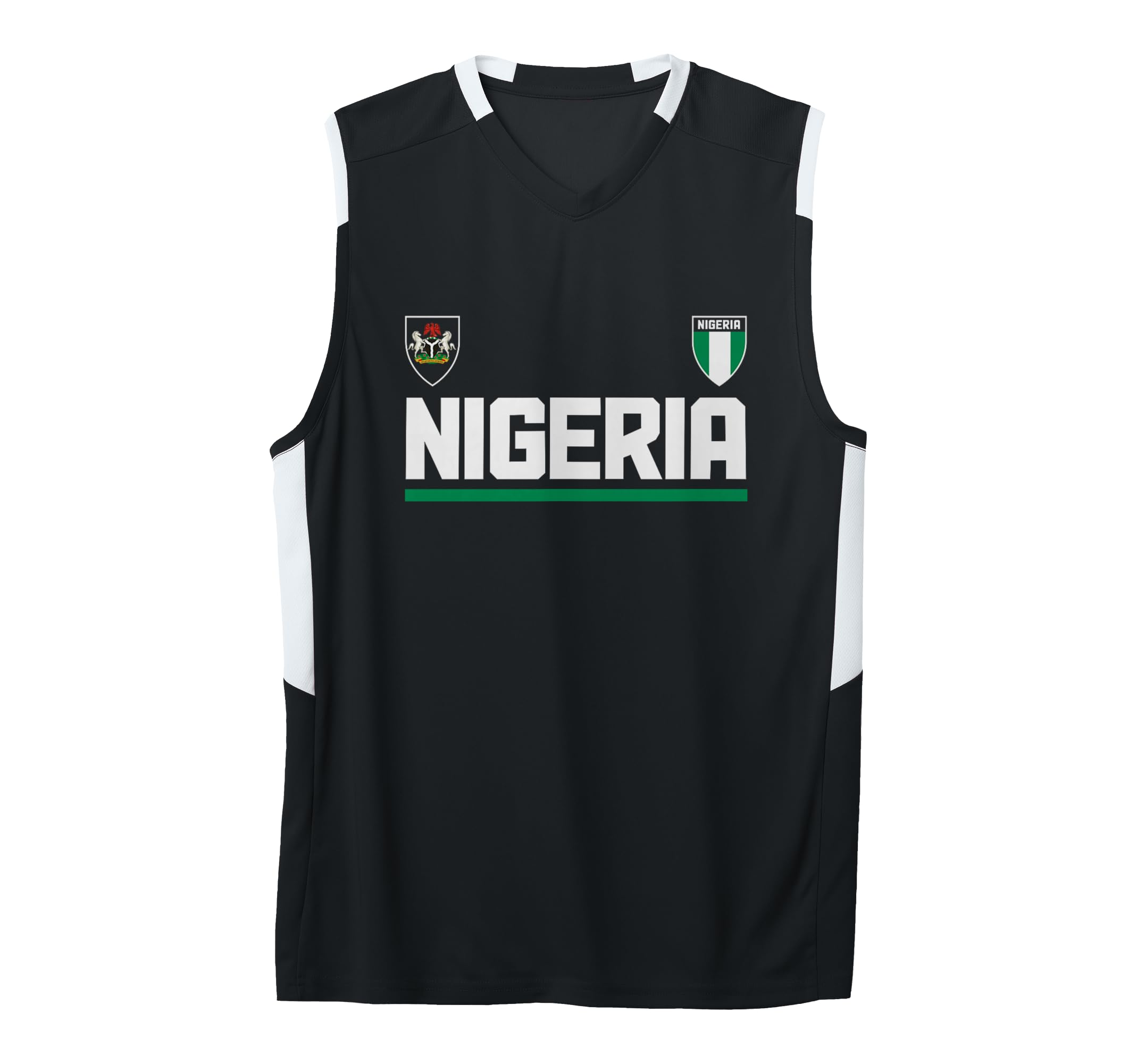 Nigeria Pride Nigerian Flag African Roots Heritage Adult & Youth Basketball Jersey