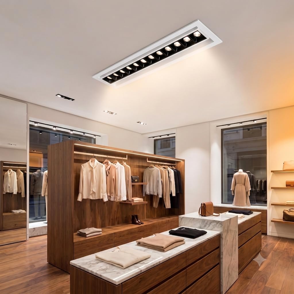 BARCELONA LED Foco Lineal LED Empotrable 20W Orientable CRI90 Blanco