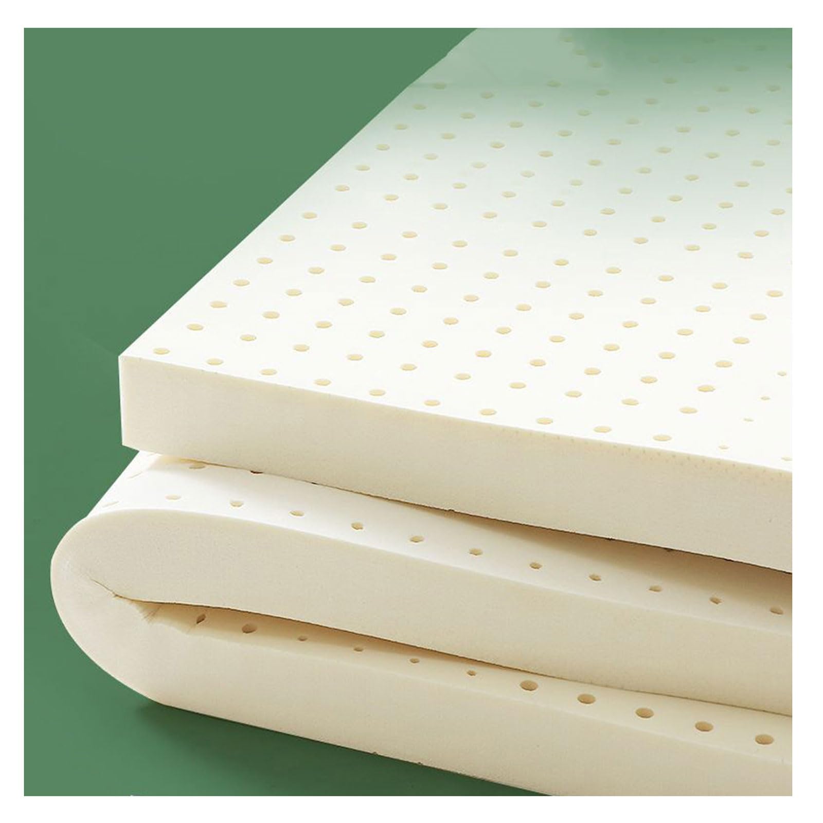 Mattress Topper Memory Foam Mattress Topper 100 Natural Latex Mattresses Not Easy to Collapse Breathable Comfortable 200X220X10cm
