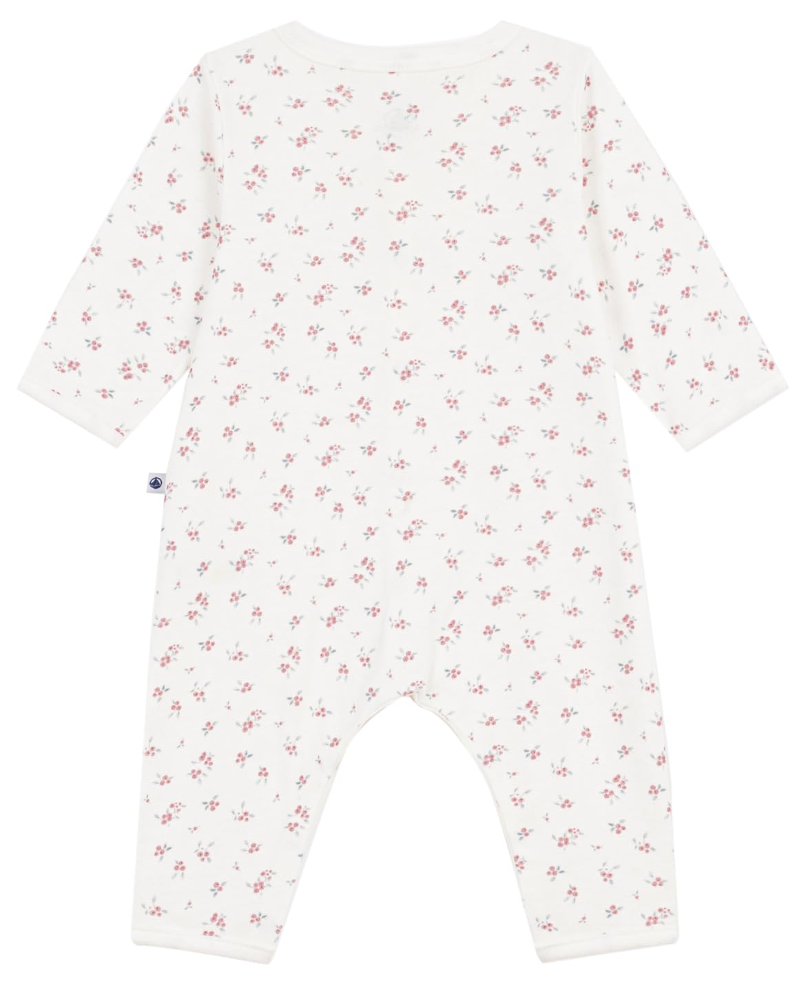 Petit Bateau Baby-Schlafanzug ohne Füße aus Baumwolle mit Blumenmuster