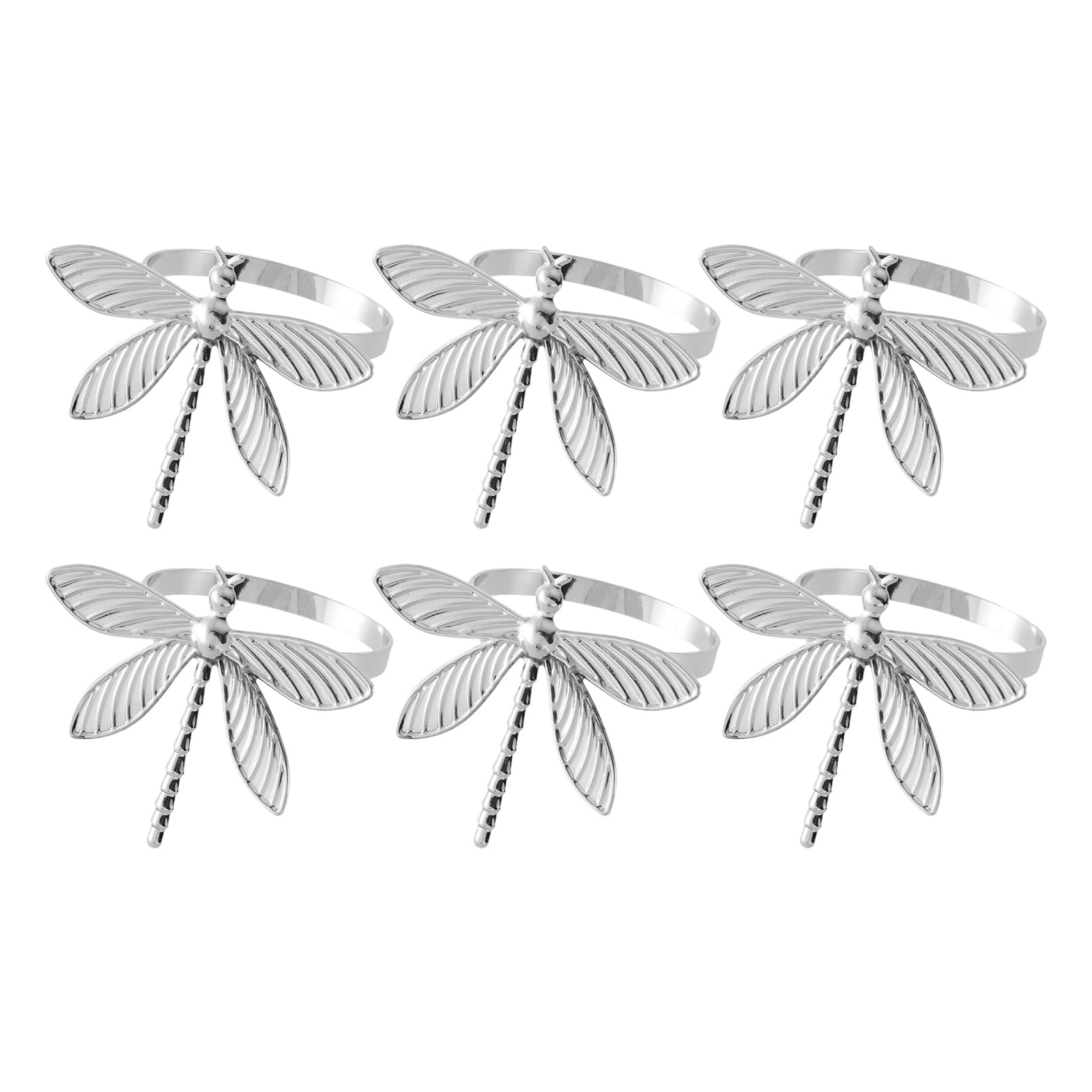 Multipurpose Metal Dragonflies Napkin Rings Oil Holder Accessories for Kitchen and Event Styling Drip Effect Dragonflies Metal Rings