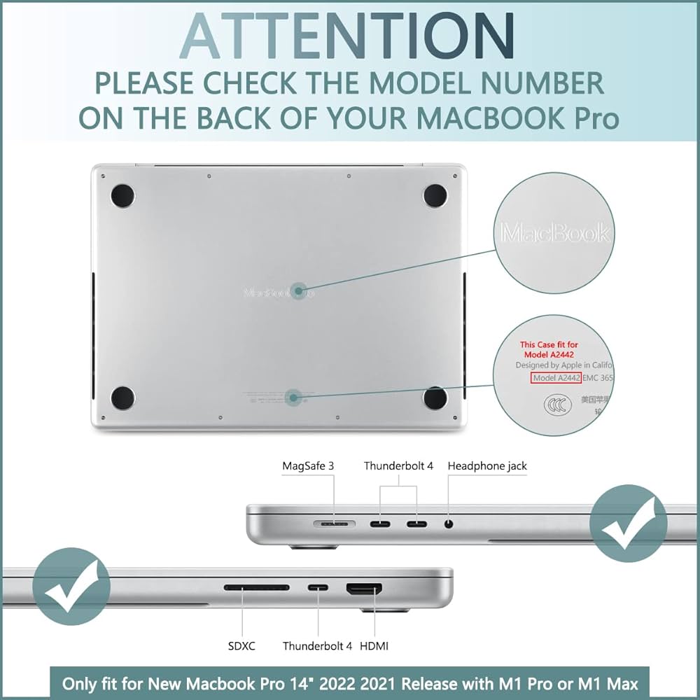 Amazon.co.jp: TWOLSKOO 2024 2023 2022 2021 MacBook Pro 14