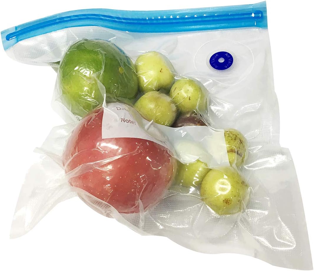 WILVER Vacuum Sealer Always Fresh Seal Vacuum, AS SEEN ON TV Automatic Vacuum Air Sealing for Food Preservation Includes Seal Vacuum, Five Reusable Bags (Only 10 X Reusable Bags 260x280mm)