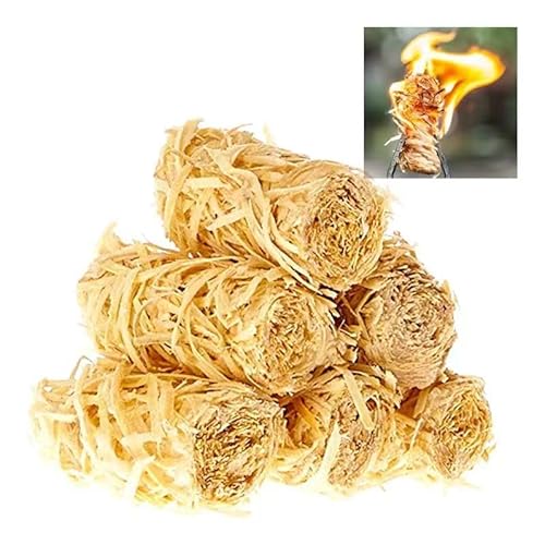 50 PCS Fire Starter for Fireplace, Waterproof – Natural Fire Starters, for BBQ, Pizza Oven, Fire-Pit, Campfires, Camping Charcoal Starter, Quick Light Wood Charcoal Firestarter