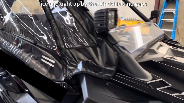 R R R 専用 StarknightMT PRO XP Upper Doors, Upgraded Zippers RZR Soft Cab