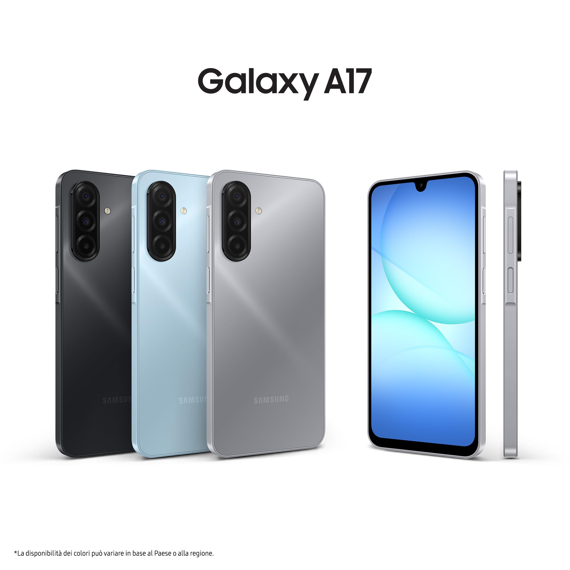 Samsung Galaxy A17 5G, 3 anni di Garanzia del produttore, Android 15, Display Super AMOLED 6.7", 8GB RAM, 256GB, Batteria 5.000 mAh, Resistenza IP54, memoria espandibile, Black [Versione Italiana]