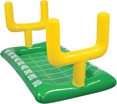 Beistle Inflatable Football Field Buffet Cooler with Goal Posts, 28 x 4 5.75 - Food & Drink Cooler, Drink Containers for Parties, Football Party Decorations, Game Day Coolers