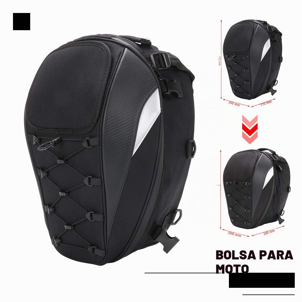 Mochila para Casco de Motocicleta, portátil, Impermeable, de Gran Capacidad, Carcasa rígida de Fibra de Carbono, Ligera, para Viajes