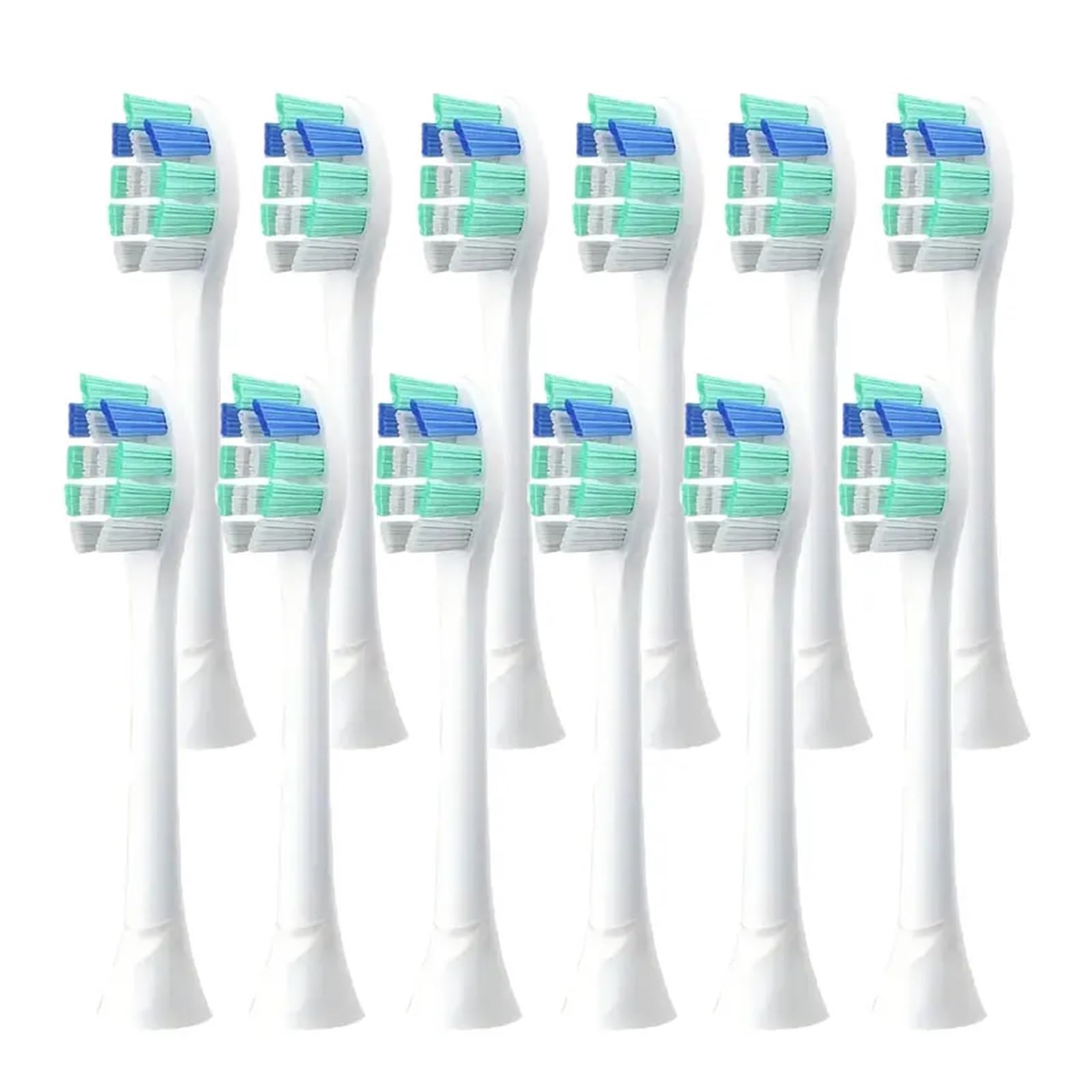 4-16 testine di ricambio per spazzolino da denti, compatibili con Philips, testine elettriche 1100 2100 4100 4300 5100 5300 6100 6500 ecc. (12 pezzi)