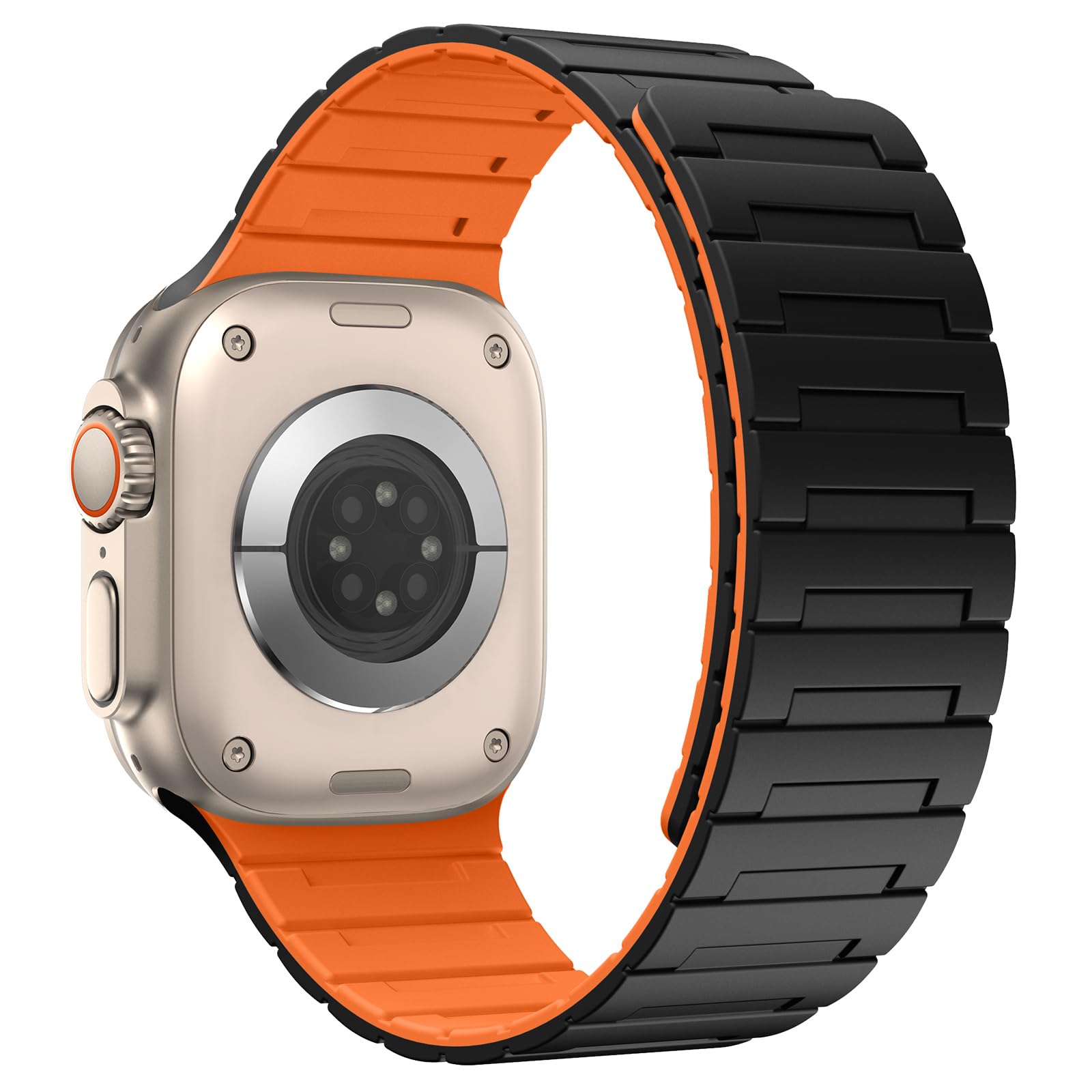 Suphart Strong Magnetic Strap Compatible with Apple Watch Strap 49mm 45mm 44mm 42mm for Men Women Soft Silicone Sport Strap Designed for iWatch Ultra 2 Ultra SE Series 9 8 7 6 5 4 3 2 1 - Image 2