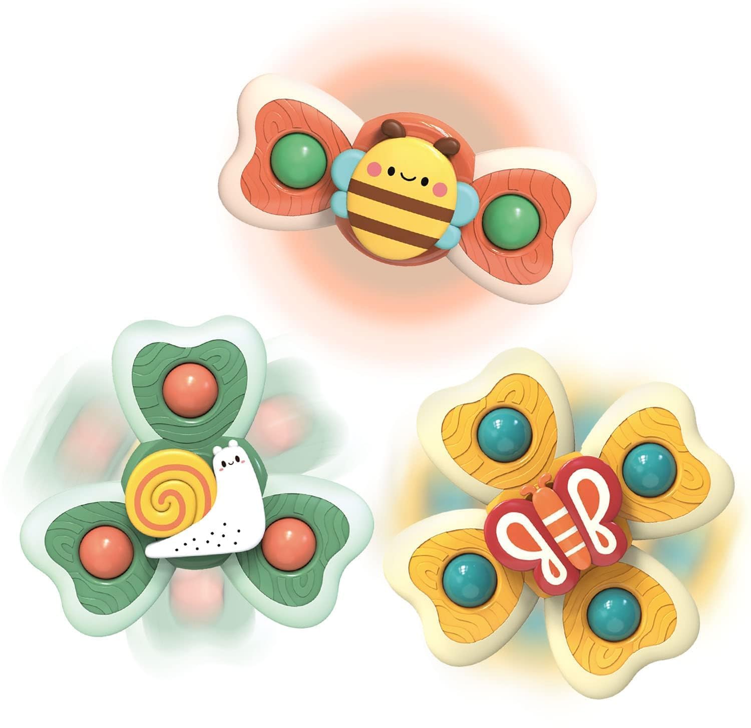 Boss deals Baby Bath Toys Spinner Toy for Baby Spinners for Baby Toddlers Boys Girls Waterproof Suction Cup Spinning Top Rotating Montessori Learning Toy Sticks to Smooth Surface (Butterfly Set of 2) (B0D4VFNPMH) Amazon Price History, Amazon Price Tracker