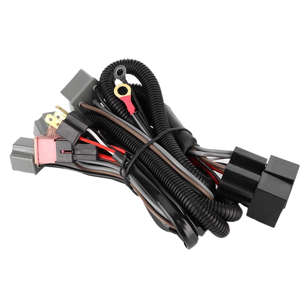 LED-Kabelbaum, Auto-LED-Scheinwerfer ABS-Kabelbaum Beleuchtung Boost mit für H4-Adapter vier Lichter