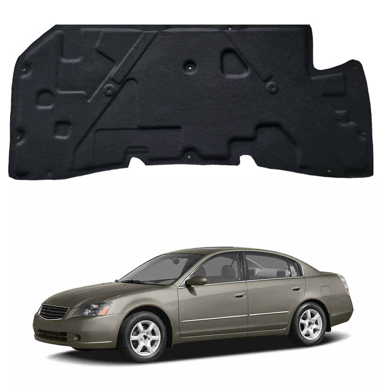 Papep Normal Heat Shield & Soundproof Cotton For Nissan Altima 2005-2007, Bonnet Engine Insulation Mat, Noise Reduction Thermal Liner Cover For Car Hood