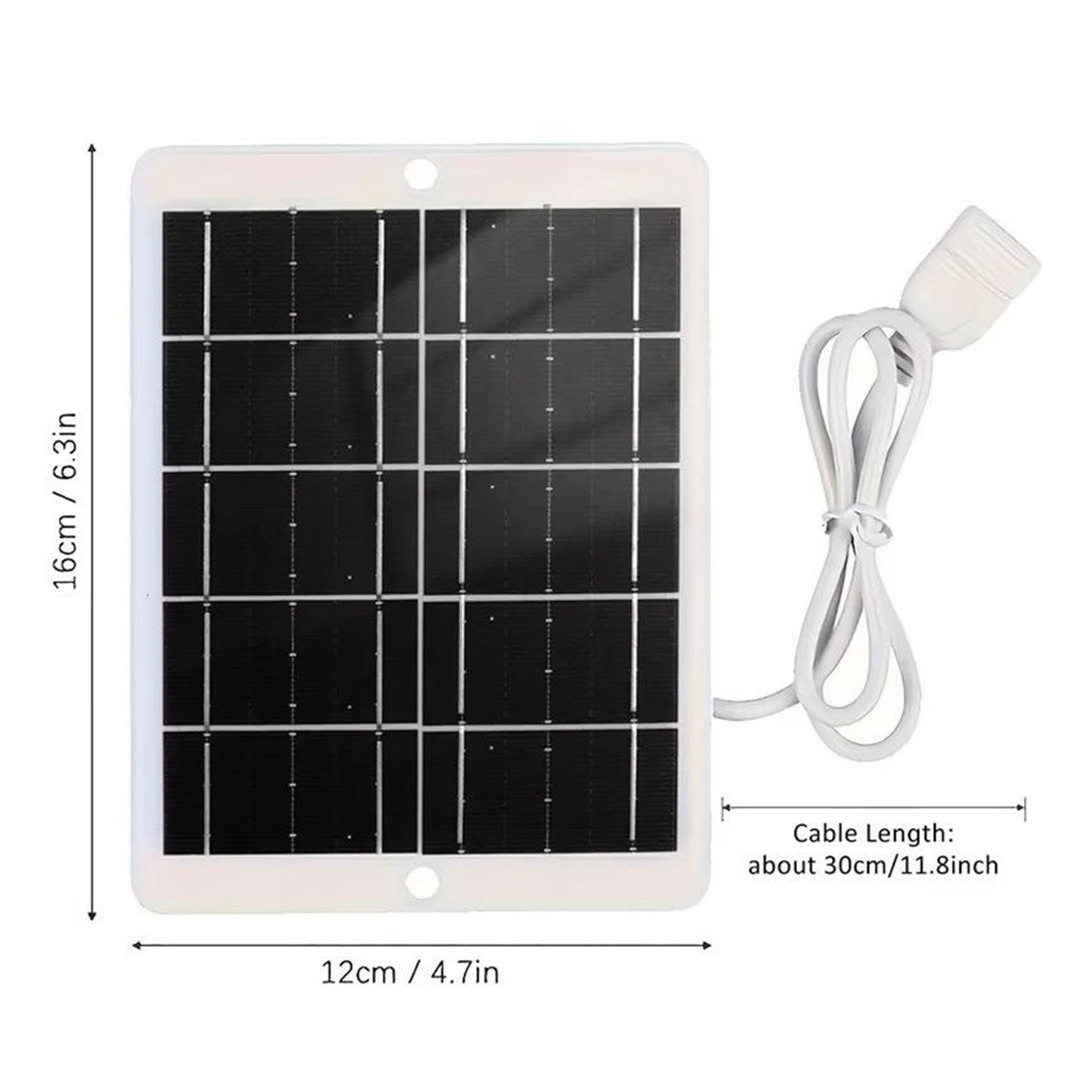 Panneau Solaire En Silicium Monocristallin 5V 3W for Urgence Extérieure