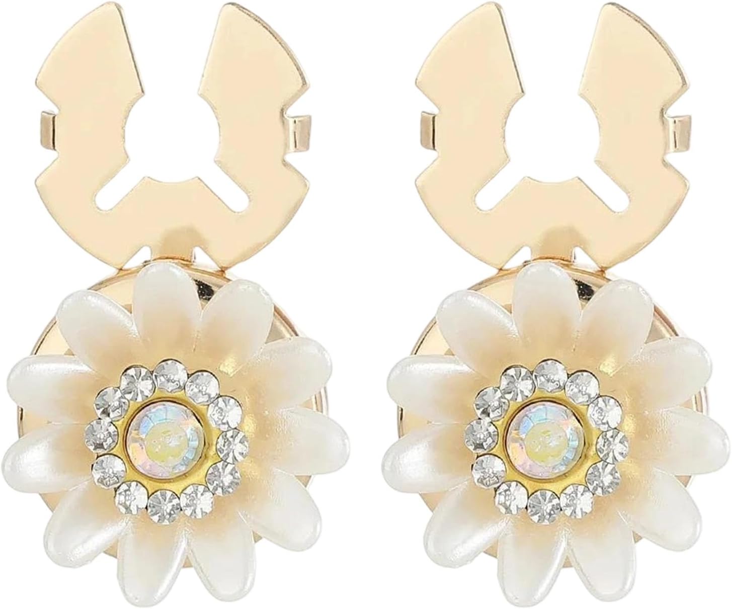 Women’S Fashion Imitation Shell Pearl Flower Unique Versatile Suit Shirt Decorative Accessories for Party