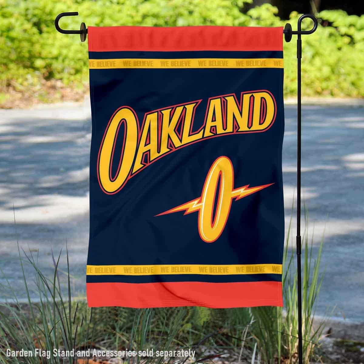 Golden State Warriors City Edition Double Sided Garden Flag - Image 2