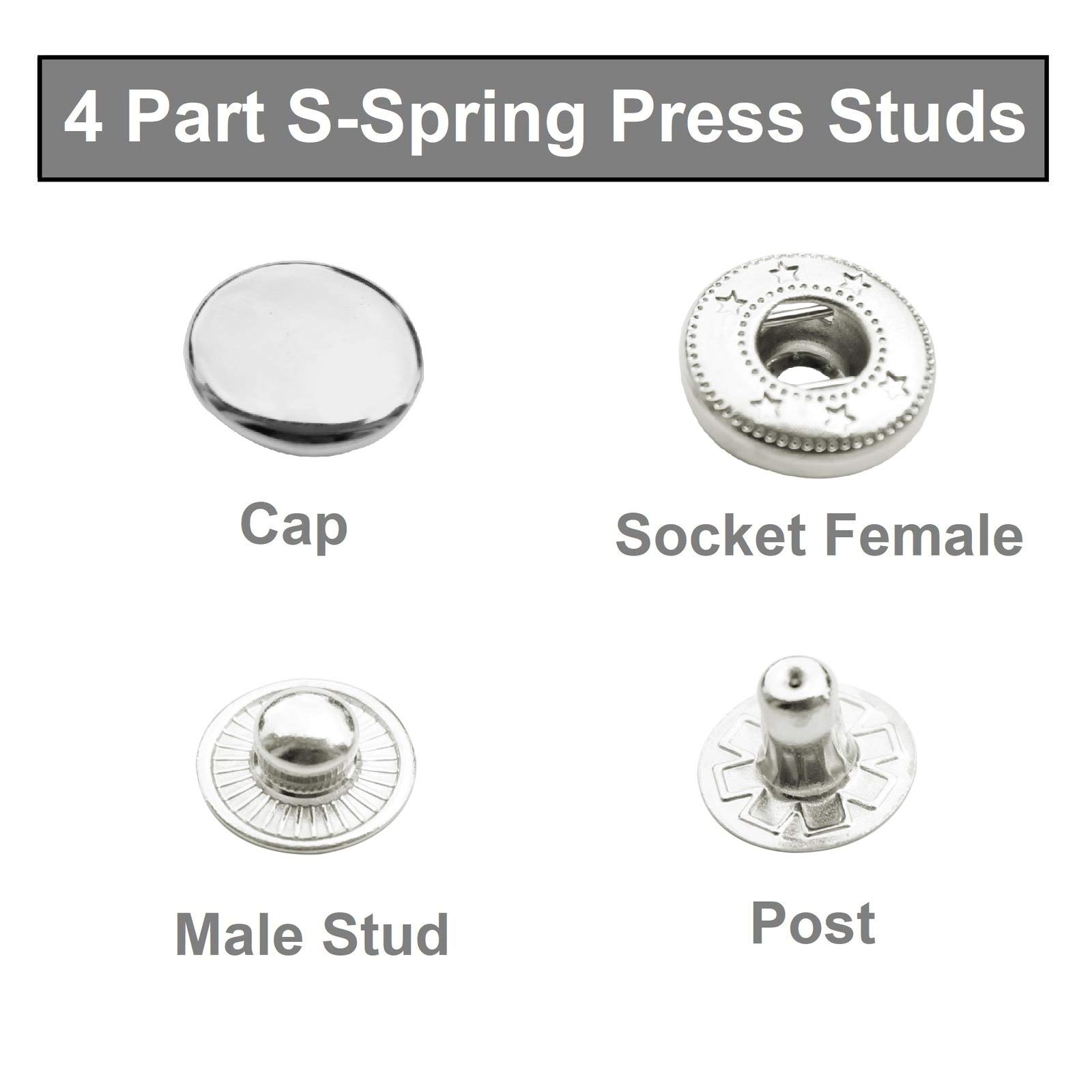 Boutons-pression PRYM 4 Go S - Lot De Fermetures Pour Jeans, Cuivre/laiton, Tailles Variées | Neuf