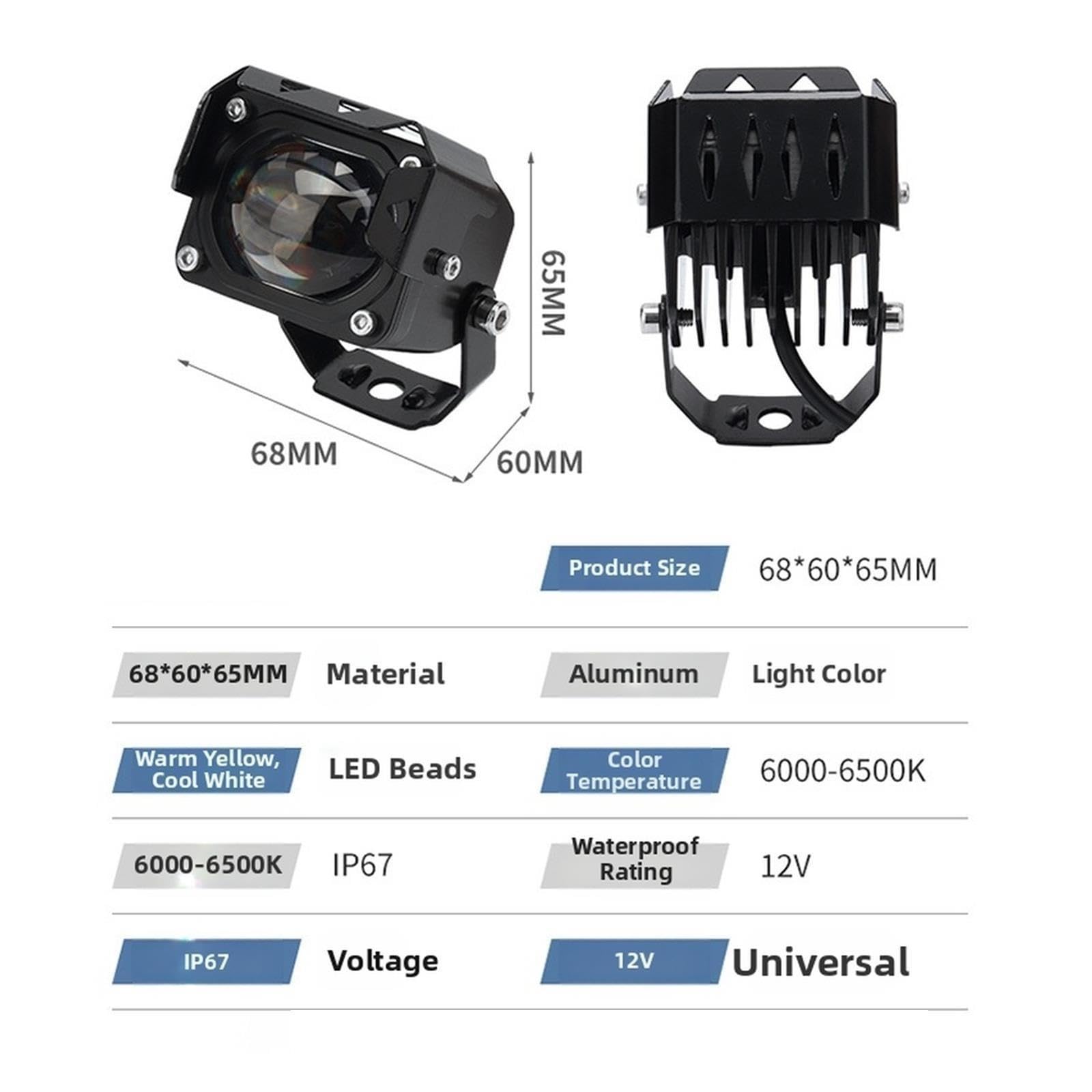 Faros Delanteros Moto Faros De Motocicleta LED Faro Delantero