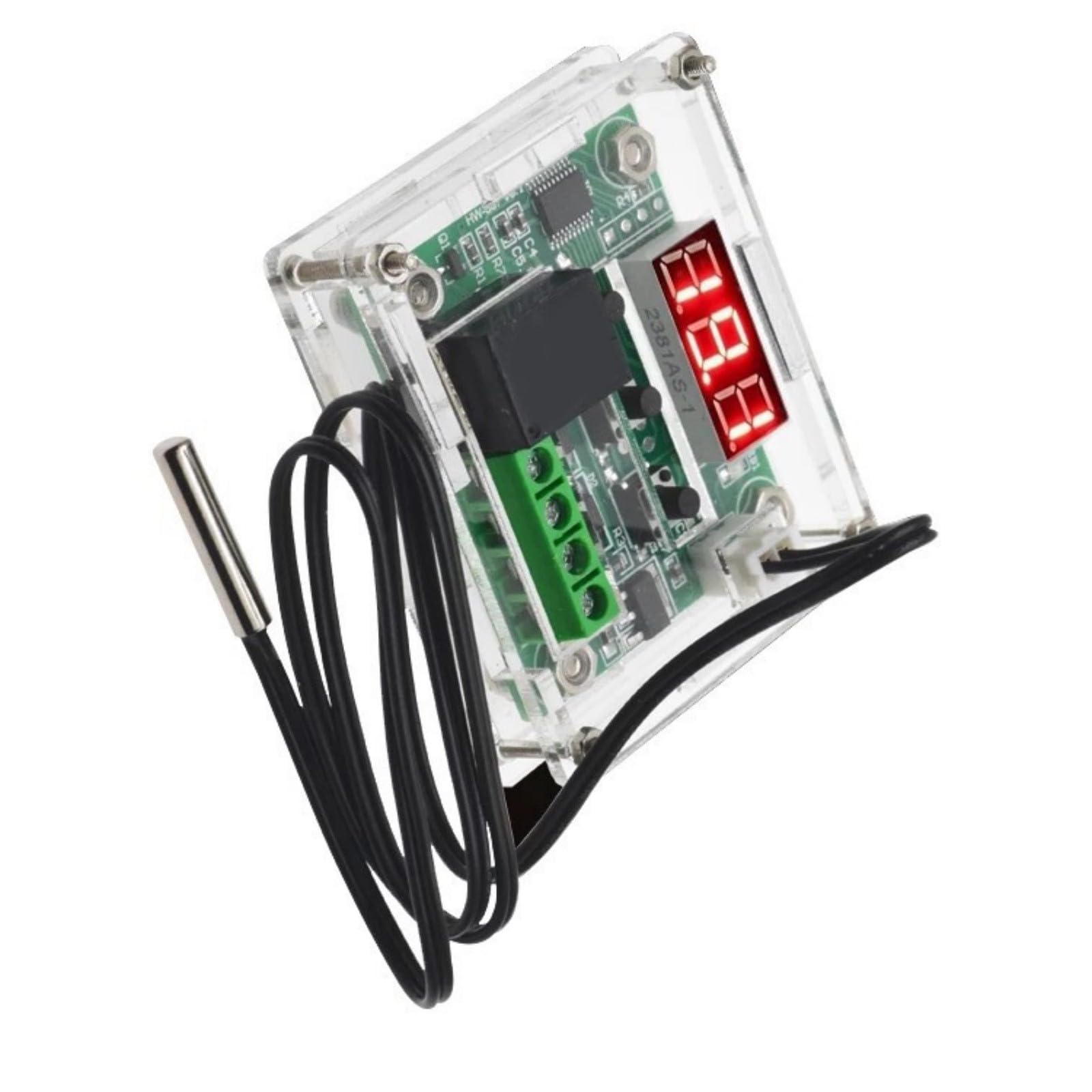 W1209 Digital Temperature Controller DC12V Adjustable Setting Reliability Relays Output Stable Digital Temperature Controller