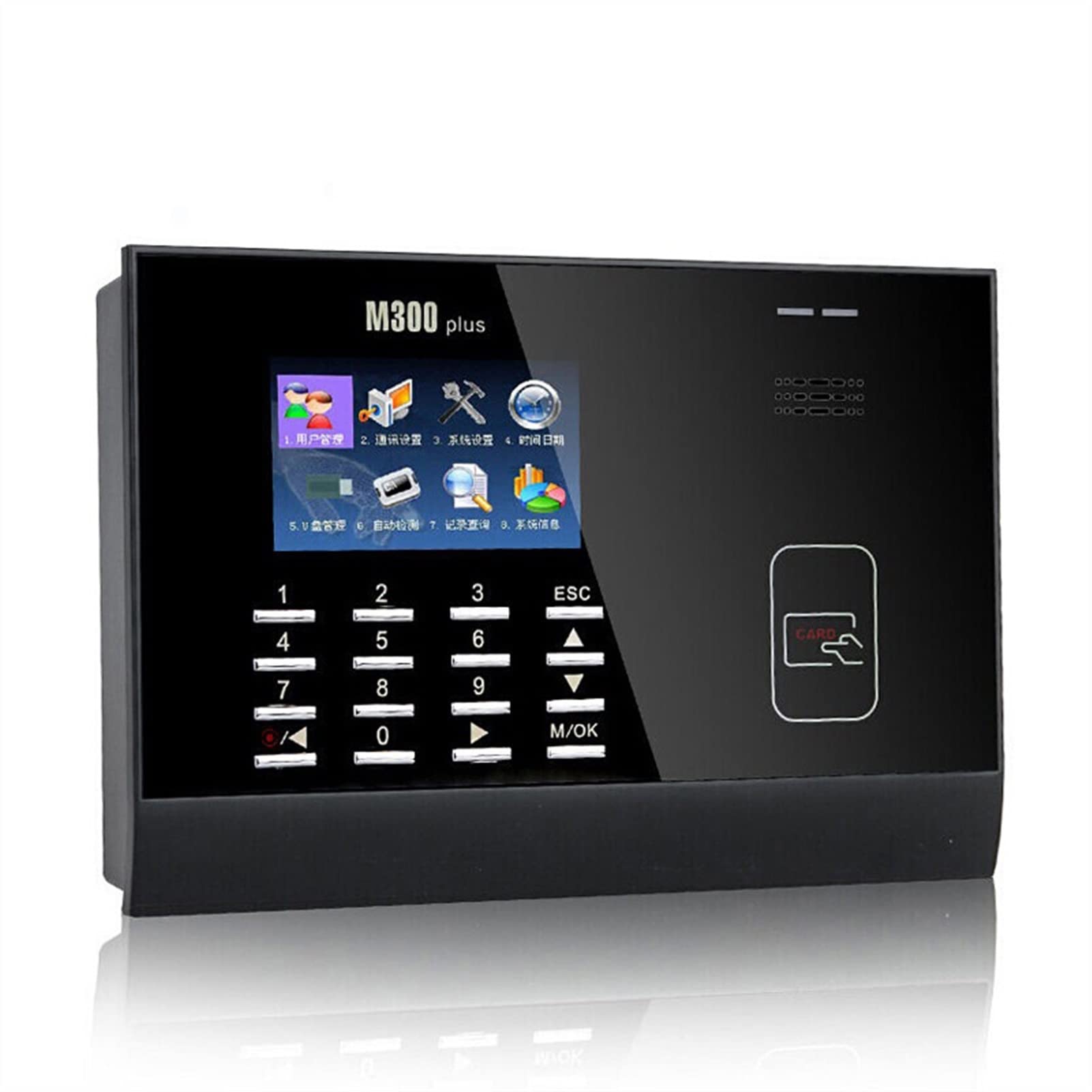 Macchina per le presenze Time Clock M300Plus biometrico Time Machine presenze EM La frequenza della carta registratore di tempo degli impiegati Rfid. Scheda Time Clock Forniture per ufficio