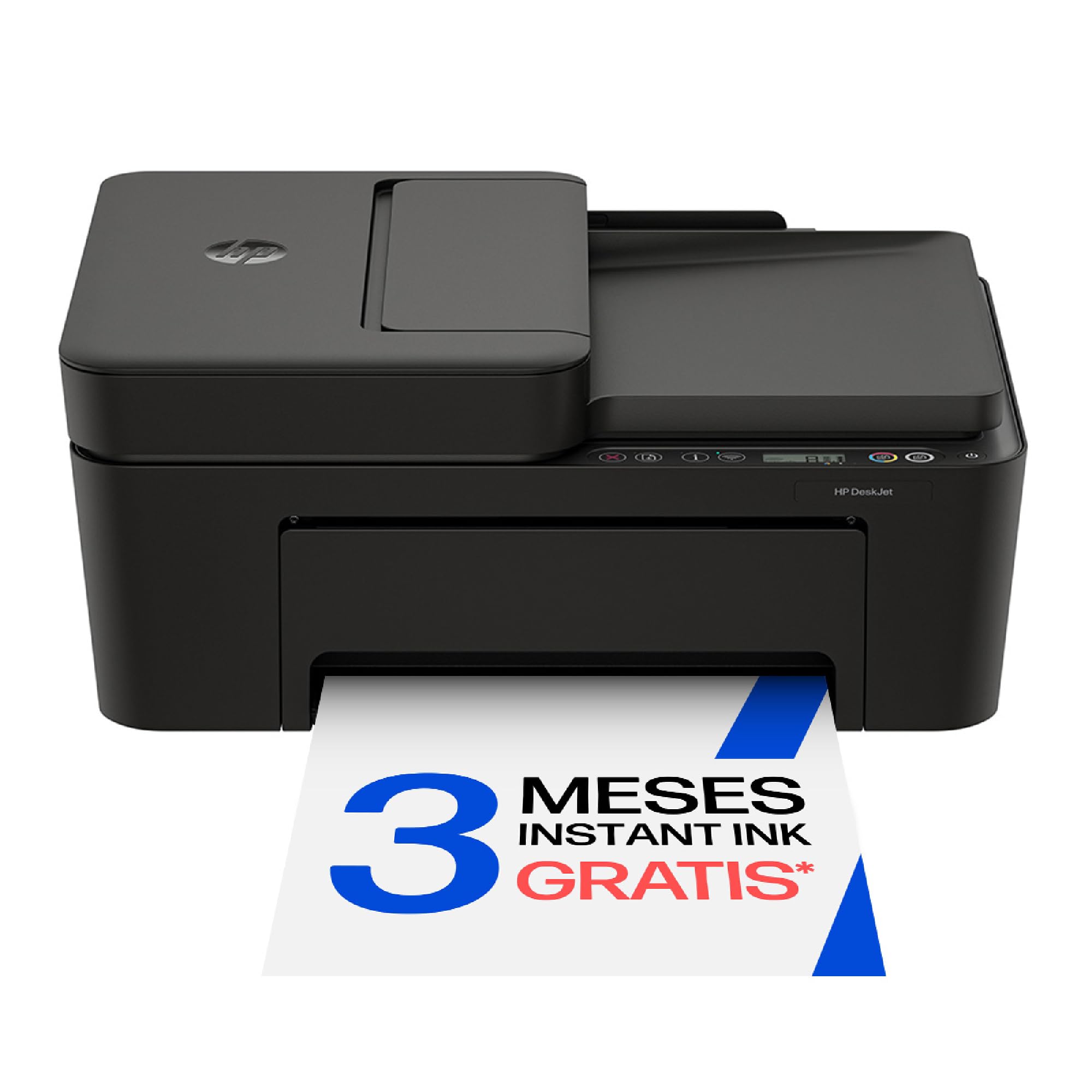 HP DeskJet 4320, Impresora Multifunción de inyección de tinta a color, inalámbrica, alimentador automático de documentos (ADF), Wi‑Fi doble banda, App HP Smart, 3 meses de Instant Ink incluidos, Negro