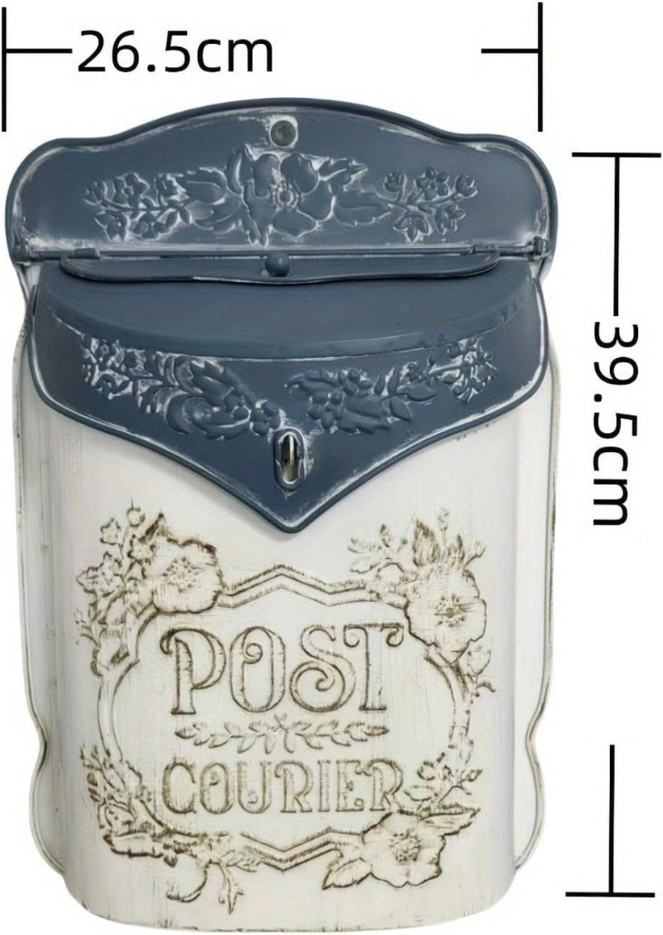 Vintage Mailbox Letter Box Sturdy Wall Mount Mailbox for Garden Outside Gate