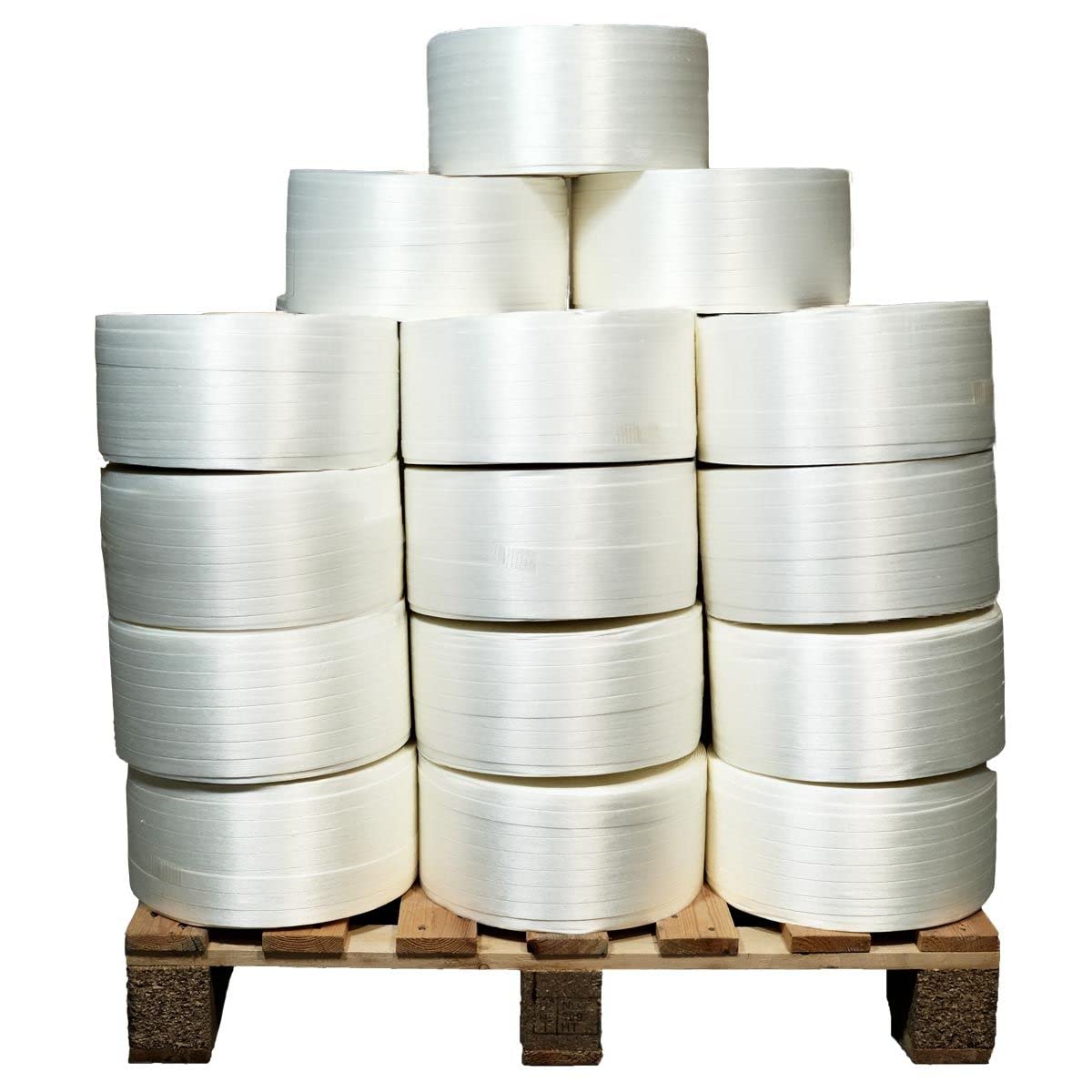 TECPLAST Lot de 38 Feuillards de cerclage fil à fil LFF4 16 mm x 850 m dont 8 OFFERTS - Feuillard Haute Résistance 450kg