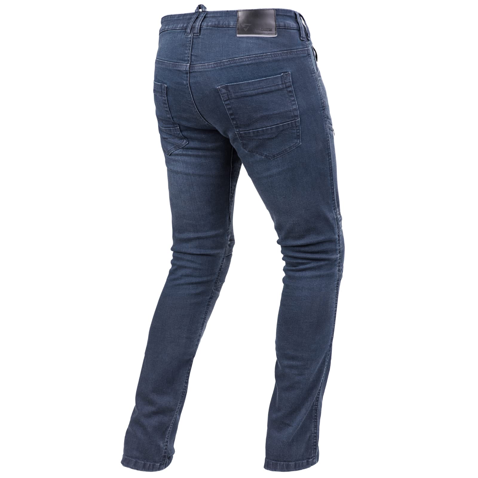 SHIMA GRAVEL Jeans Moto Homme - Ventilés Biker Pantalon Hommes Coupe Slim avec Renforts en Kevlar, Protection CE Genoux et Hanches ,Bleu, 38