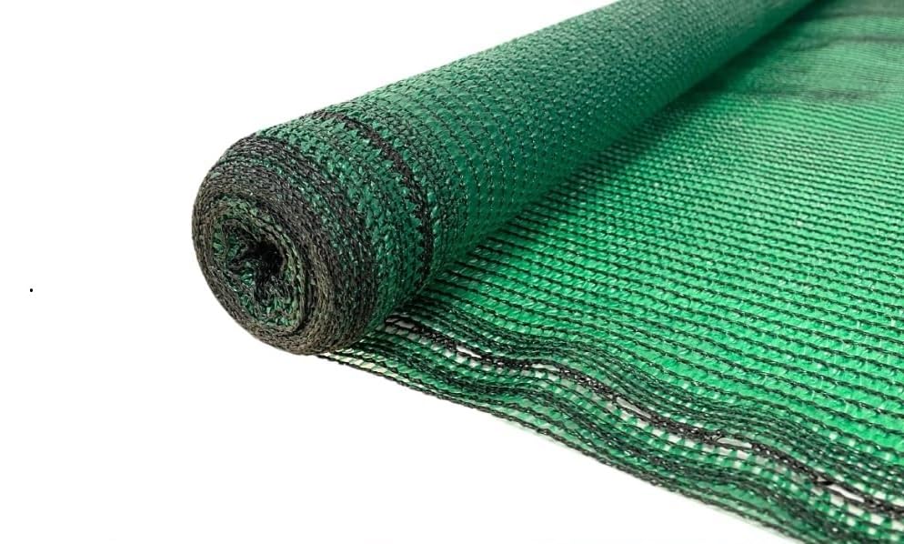 Mugar- Malla de Sombreo de Color Verde con 90g/m2-90% de Ocultación- Aporta Sombra y Privacidad (1,5 x 100 Metros)