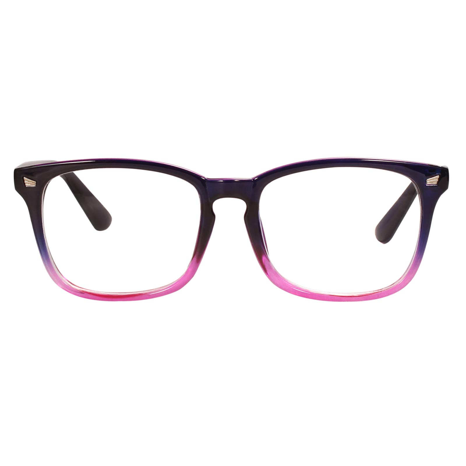 Plain Glasses Frame for Women Men non prescription Plastic full Frame Clear Lens