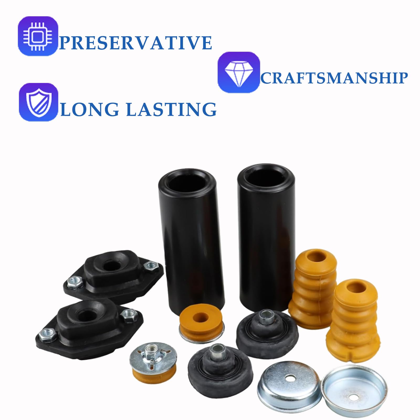 Complete Rear Shock Mount Kit For BMW 1 Series (E82, E88) – Upper & Lower Grommets & Bump Stops