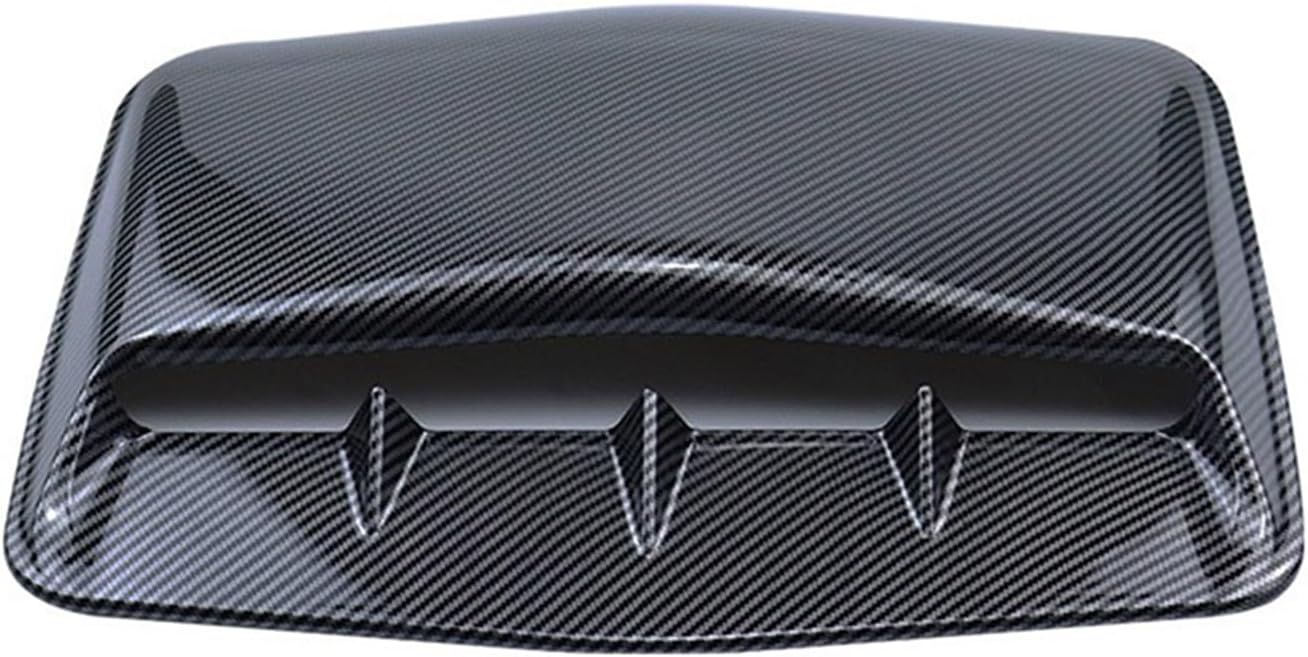 Universal Air Flow Vent Hood Scoop Cover Decorations Compatible With Honda Compatible With And Mazda Car Bonnet Vent Carbon Fiber Look(Carbon Look)