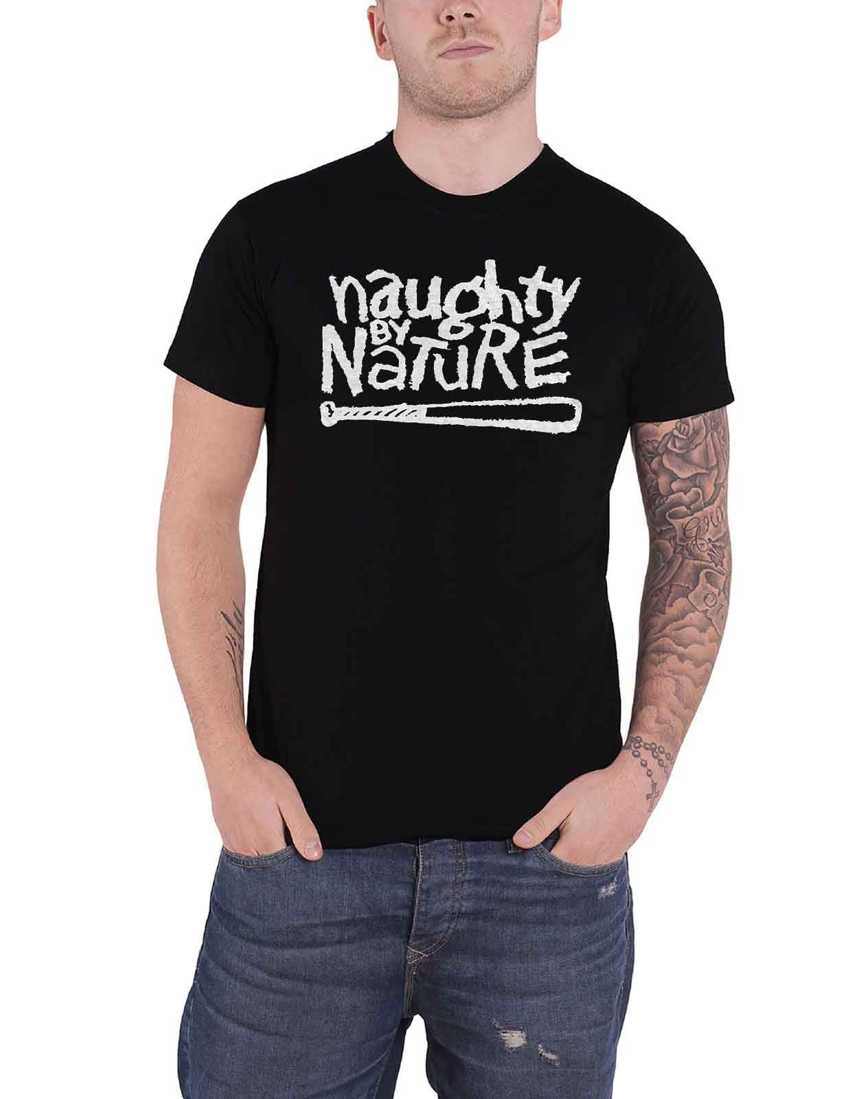 Amazon.com: Naughty By Nature T Shirt Og Logo Official Mens Black 