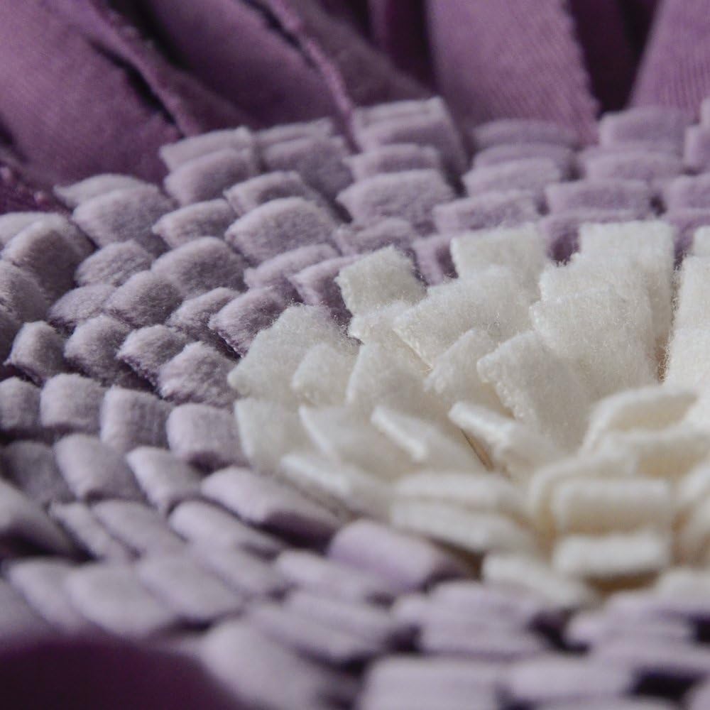Decorative Throw Pillow Covers 18x18 Inches 3D Flower Cushion Cases Handmade Square Pillowcases for Couch Bed Living Room Home Decor Purple - Image 4