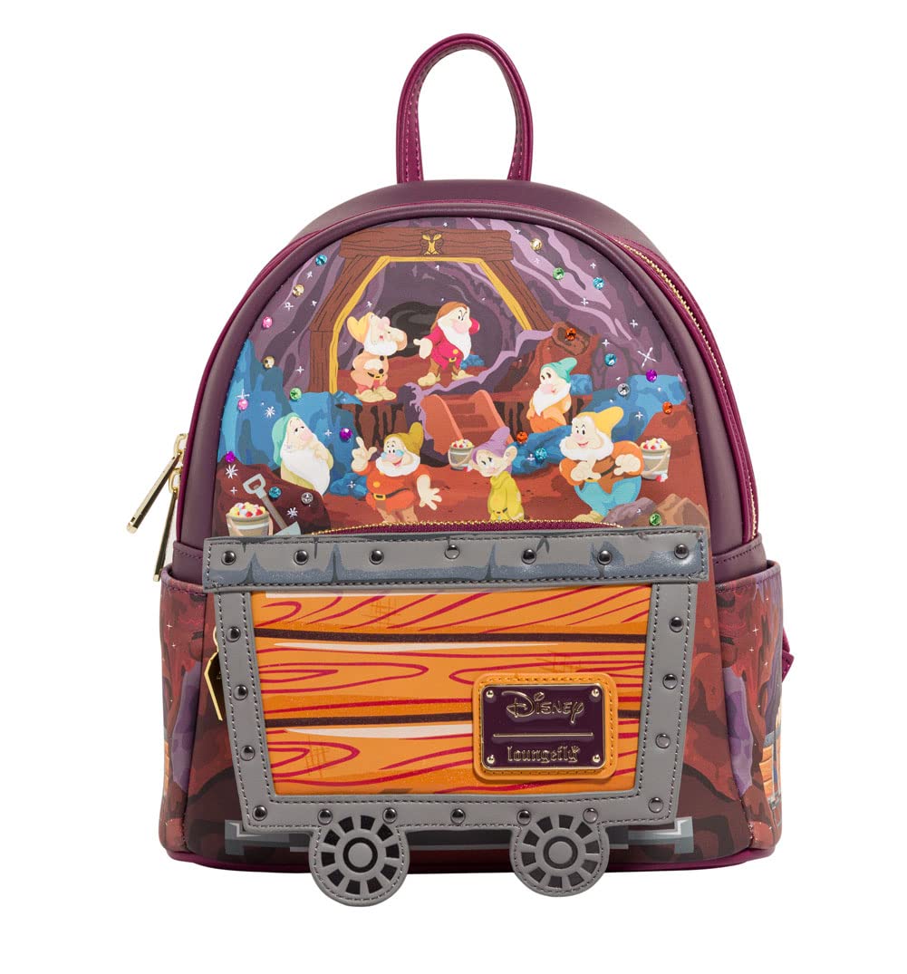 Loungefly Backpacks Disney Seven Dwarfs Mine Cart Mini Backpack Brown