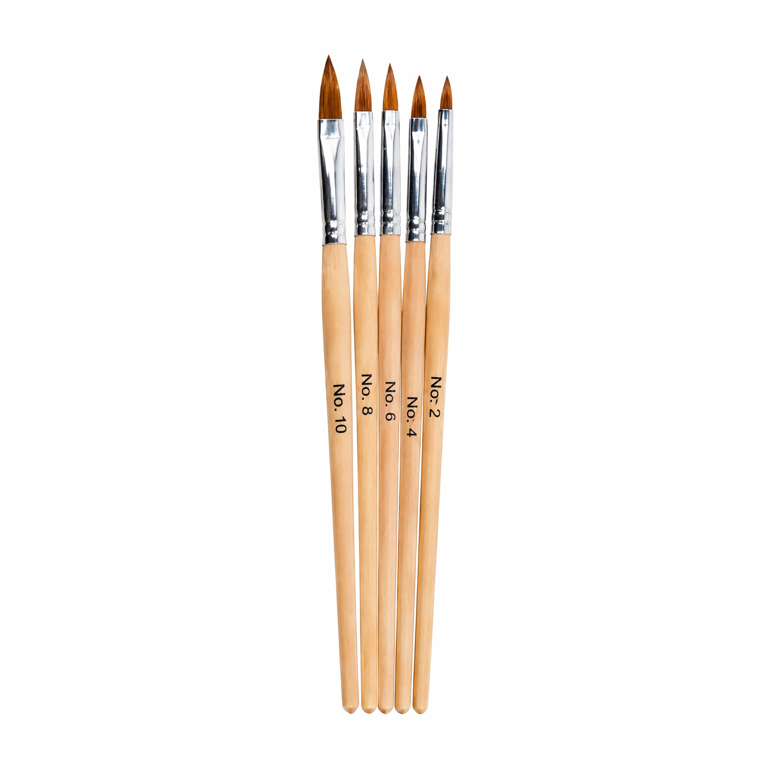 SHILLS PROFESSIONAL Acrylic 5pcs Brush Set for Nail Extensions & Nail Art-picture-51