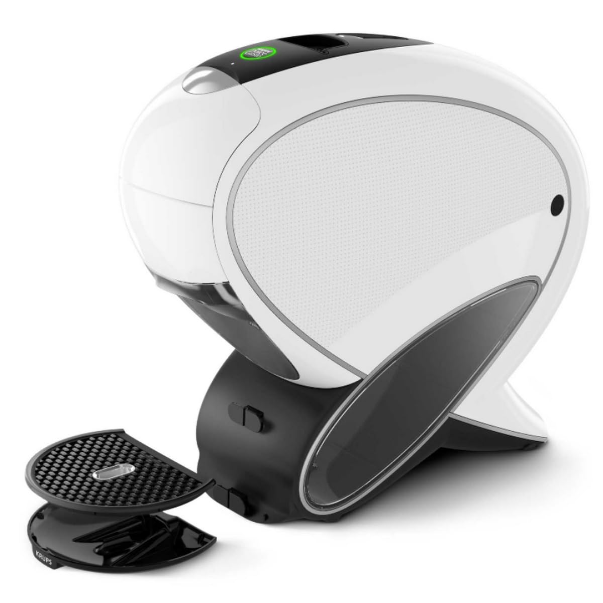 KRUPS Machine a café NESCAFÉ Dolce Gusto, Dosettes compostables, Néo Blanc KP850110
