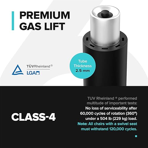 Miniatura 9 de RIF6 Silla grande y alta con soporte lumbar ajustable silla de escritorio de malla transpirable altura ajustable tensión de inclinación y bloqueo de