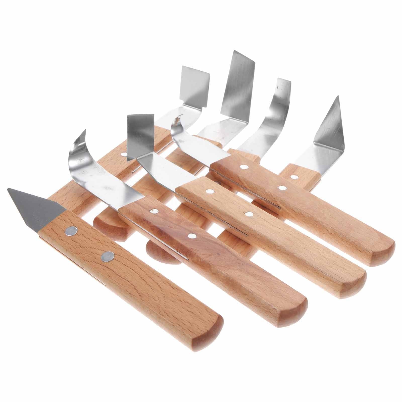 SUPVOX Set di 8 Attrezzi per Scultura Argilla Manico in Legno