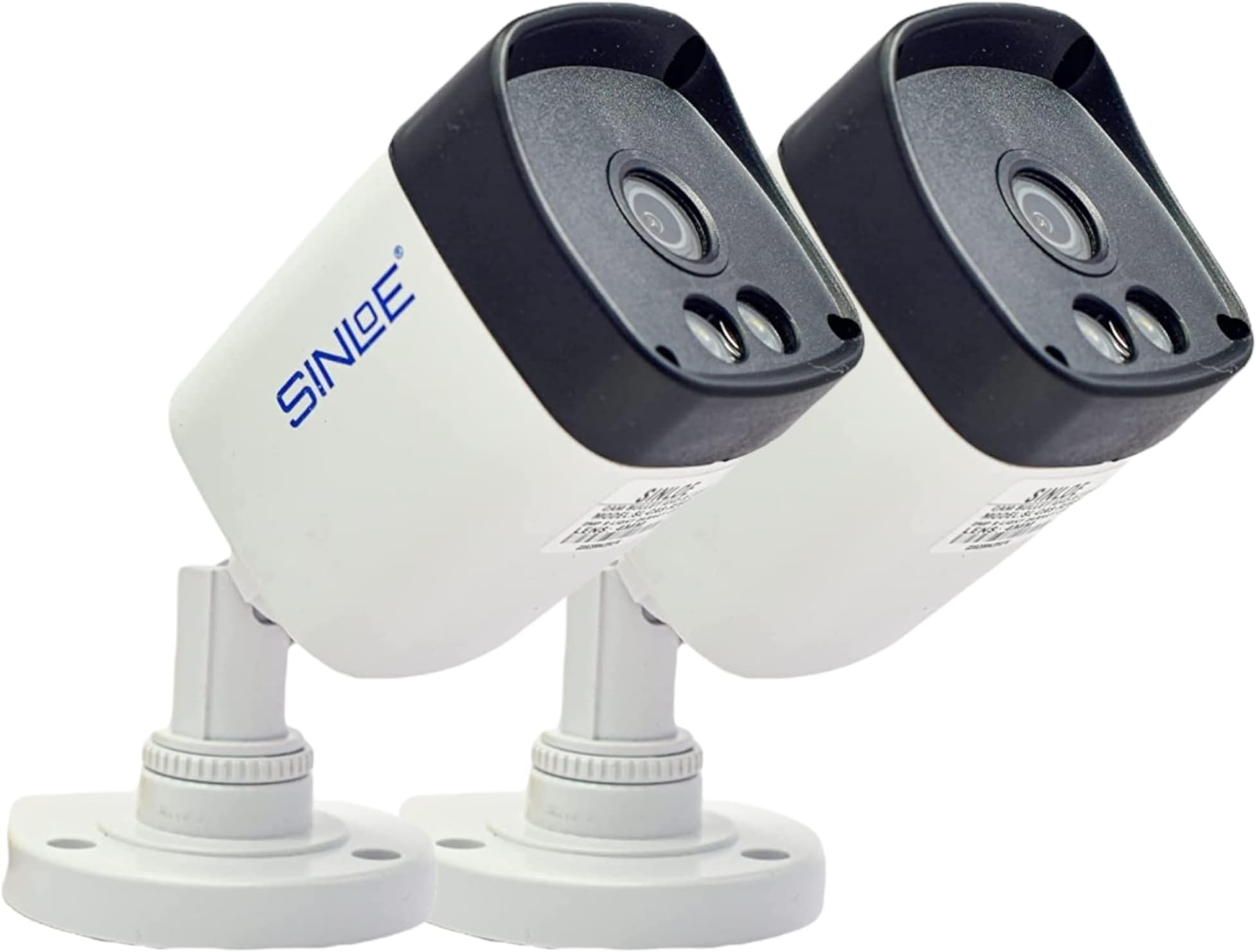 2 MP Day/Night Color Vision 1080p Full HD Wired Outdoor Bullet CCTV Camera with Motion Alert Compatible for All 2MP Supporting DVRs (Pack of 2) White