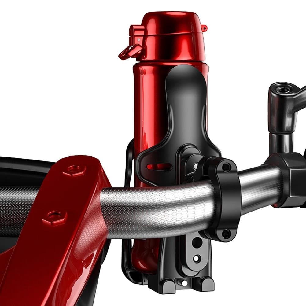 Universal Fahrrad Motorrad Wasser Becherhalter Getränkehalter Rotation Lenker 20-35mm Verstellbare Halterung